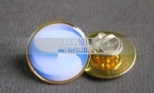 匯能節(jié)能新能源公司司徽,金屬司徽,滴膠胸章