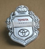 日本豐田汽車鑲鉆徽章,純銀徽章,純銀標(biāo)牌,白銀金銀制品