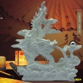 神龍戲水純銀制品生產(chǎn)廠家、純銀禮品定購(gòu)