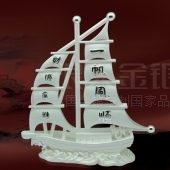 財(cái)源廣進(jìn)純銀禮品定做定購(gòu)、財(cái)源廣進(jìn)純銀工藝品擺件