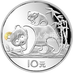 1985版熊貓金銀銅紀念幣27克圓形銀質(zhì)紀念幣