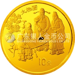 中國古代科技發(fā)明發(fā)現(xiàn)金銀鉑紀念幣（第2組）1/10盎司圓形金質(zhì)紀念幣