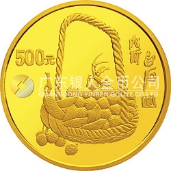 中國近代國畫大師齊白石金銀紀(jì)念幣5盎司圓形金質(zhì)紀(jì)念幣