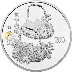 中國近代國畫大師齊白石金銀紀(jì)念幣1公斤圓形銀質(zhì)紀(jì)念幣