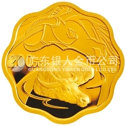 2009中國己丑（牛）年1/2盎司梅花形紀(jì)念金幣