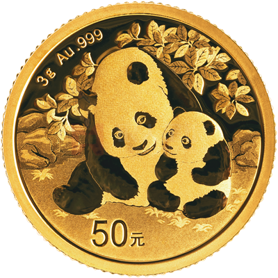 2024版熊貓3克普制金質(zhì)紀念幣
